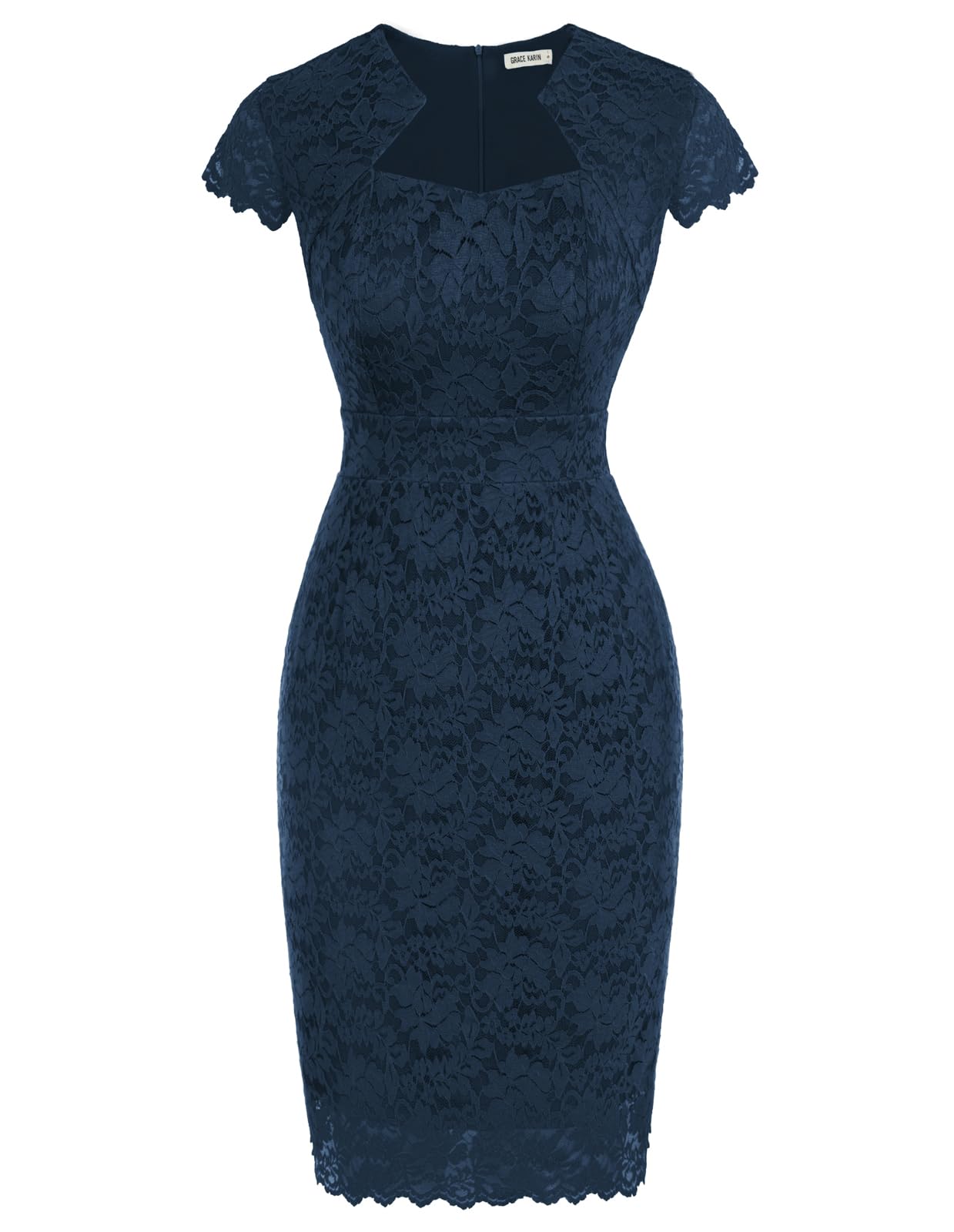 Grace Karin Women's Cap Sleeve Lace Cocktail Dress for Wedding Guest and Business Casual
| Grace Karin Women's Cap Slee
